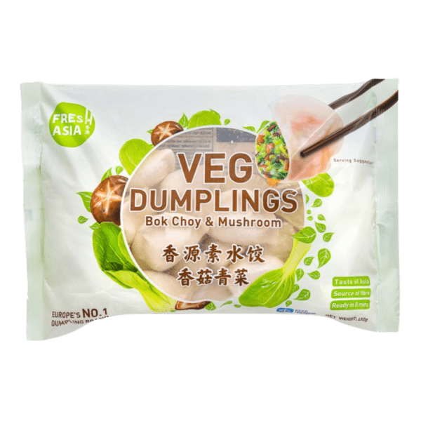 Fresh Asia Foods Bok Choy & Mushroom Frozen Dumplings